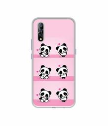 Amazon Brand - Solimo Designer Panda Pattern UV Printed Soft Back Case Mobile Cover for Vivo S1 / Vivo Z1x