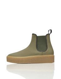 Amazon Brand - find. Women's Shell Chelsea Boot Trainers Green (Khaki) US 6.5