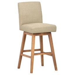 Amazon Brand – Stone & Beam Sophia Modern Swivel Kitchen Bar Stool, 43.3