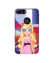 Amazon Brand - Solimo Designer Small Princess Vector 3D Printed Hard Back Case Mobile Cover for Apple iPhone 7 Plus (Logo Cut)