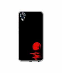 Amazon Brand - Solimo Designer Red Moon UV Printed Soft Back Case Mobile Cover for Vivo Y91i