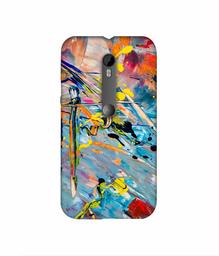 Amazon Brand - Solimo Designer Paint Texture 3D Printed Hard Back Case Mobile Cover for Motorola Moto G 3rd Generation