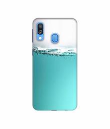 Amazon Brand - Solimo Designer Half Fill 3D Printed Hard Back Case Mobile Cover for Samsung Galaxy A40