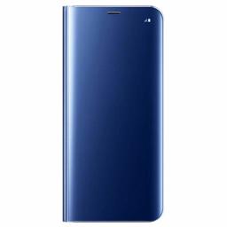 Amazon Brand - Solimo Protective Clear View flip Cover for Mi Redme Note 6 Pro (Blue)