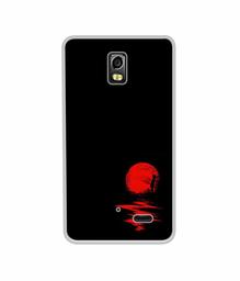 Amazon Brand - Solimo Designer Red Moon UV Printed Soft Back Case Mobile Cover for LYF Water 10