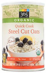 365 Everyday Value, Organic Quick Cook Steel Cut Oats, 24 oz