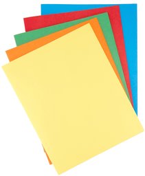 AmazonBasics Twin Pocket File Folders with Fasteners, 25-Pack