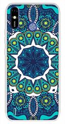 Amazon Brand - Solimo Designer Multicolor Artistic Blue Pattern Printed Soft Back Case Mobile Cover for Tecno Spark Go Plus