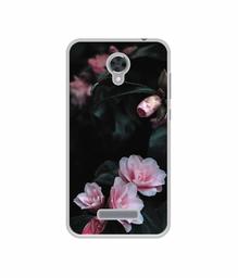 Amazon Brand - Solimo Designer Dark Flowers Photography UV Printed Soft Back Case Mobile Cover for Panasonic Eluga i2 Active