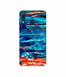 Amazon Brand - Solimo Designer Blue Oil Color 3D Printed Hard Back Case Mobile Cover for Asus Zenfone Max M1 ZB555KL