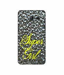 Amazon Brand - Solimo Designer Super Girl On Foil 3D Printed Hard Back Case Mobile Cover for Samsung Galaxy On5