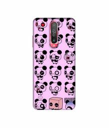 Amazon Brand - Solimo Designer Panda Experation 3D Printed Hard Back Case Mobile Cover for Poco X2 / Mi Redmi K30