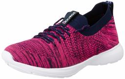 Bourge Women's Navy and Magenta Running Shoes-7 UK (39 EU) (8 US) (Micam-119)