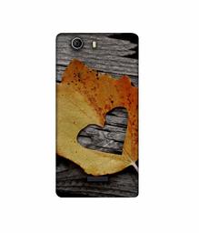 Amazon Brand - Solimo Designer Leaf with Heart Cut 3D Printed Hard Back Case Mobile Cover for Micromax Canvas Nitro 2 E311