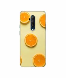 Amazon Brand - Solimo Designer Orange Texture 3D Printed Hard Back Case Mobile Cover for OnePlus 7T Pro