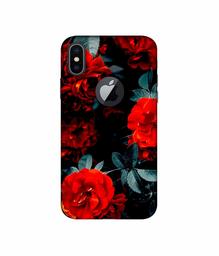 Amazon Brand - Solimo Designer Rose Photography 3D Printed Hard Back Case Mobile Cover for Apple iPhone X (Logo Cut)