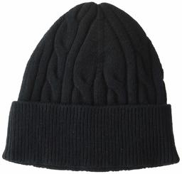 Amazon Essentials Cable Knit Hat hats, Negro, One Size