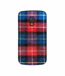 Amazon Brand - Solimo Designer Check Cloth 3D Printed Hard Back Case Mobile Cover for Motorola Moto G 2nd Generation