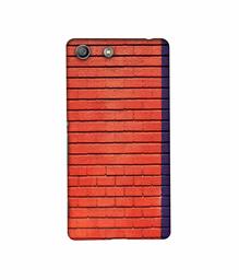 Amazon Brand - Solimo Designer Red and Purple Brick 3D Printed Hard Back Case Mobile Cover for Sony Xperia M5 Dual