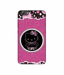 Amazon Brand - Solimo Designer Kitty with Glitter UV Printed Soft Back Case Mobile Cover for Vivo Y69