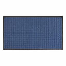 AmazonBasics Molded Carpet & Rubber Commercial Scraper Entrance Mat Square Pattern 2x3 Blue