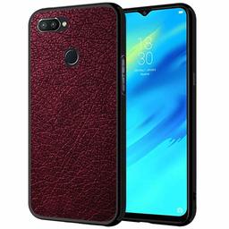 Amazon Brand - Solimo Designer Leather Texture Printed Hard Back Case Mobile Cover forOppo Realme 2 Pro (D286)