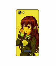 Amazon Brand - Solimo Designer DJ Girl Vector 3D Printed Hard Back Case Mobile Cover for Micromax Canvas 5 E481