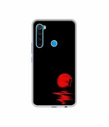 Amazon Brand - Solimo Designer Red Moon UV Printed Soft Back Case Mobile Cover for Mi Redmi Note 8