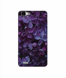 Amazon Brand - Solimo Designer Purple Flowers 3D Printed Hard Back Case Mobile Cover for Vivo Y27L