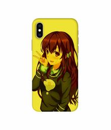 Amazon Brand - Solimo Designer DJ Girl Vector 3D Printed Hard Back Case Mobile Cover for Apple iPhone Xs Max