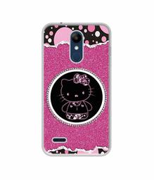 Amazon Brand - Solimo Designer Kitty with Glitter UV Printed Soft Back Case Mobile Cover for LG K9