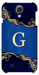 Amazon Brand - Solimo Designer Blue Pattern Alphabet-G 3D Printed Hard Back Case Mobile Cover for Samsung Galaxy S4