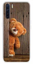 Amazon Brand - Solimo Designer Multicolor Teddy Design Printed Soft Back Case Mobile Cover for Oppo F15