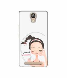 Amazon Brand - Solimo Designer Papa's Princess 3D Printed Hard Back Case Mobile Cover for Gionee Marathon M5 Plus