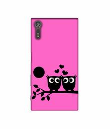 Amazon Brand - Solimo Designer Love Birds Vector 3D Printed Hard Back Case Mobile Cover for Sony Xperia XZ Dual