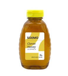 Amazon Brand - Solimo Clover Honey, 16 Ounce