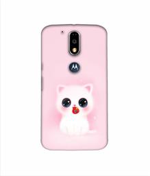 Amazon Brand - Solimo Designer Kitty 3D Printed Hard Back Case Mobile Cover for Motorola Moto G4 Plus (with Logo Cut)