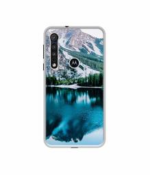 Amazon Brand - Solimo Designer Lake Mountain UV Printed Soft Back Case Mobile Cover for Motorola One Macro