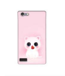 Amazon Brand - Solimo Designer Kitty 3D Printed Hard Back Case Mobile Cover for Oppo Neo 7