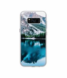 Amazon Brand - Solimo Designer Lake Mountain UV Printed Soft Back Case Mobile Cover for Samsung Galaxy S8