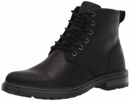 Amazon Brand - 206 Collective Men's Byron Lace Up Boot, Black Leather, 10 M US