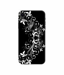 Amazon Brand - Solimo Designer Flower Art Pattern 3D Printed Hard Back Case Mobile Cover for Apple iPhone XR (Logo Cut)