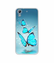 Amazon Brand - Solimo Designer Flying Butterflies UV Printed Soft Back Case Mobile Cover for HTC Desire 626/HTC Desire 628