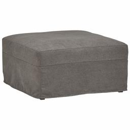 Amazon Brand – Stone & Beam Andover Slipcover Square Ottoman, 33