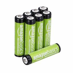 AmazonBasics Ni-MH Pre-Charged Rechargeable Batteries, 1000 Cycle