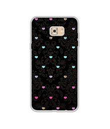 Amazon Brand - Solimo Designer Heart Texture UV Printed Soft Back Case Mobile Cover for Samsung Galaxy C7 Pro