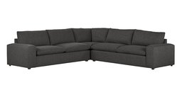 Amazon Brand – Stone & Beam Hoffman Down-Filled Performance Living Room Sectional Sofa Couch, 127