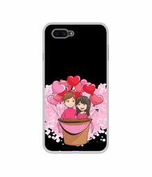 Amazon Brand - Solimo Designer Boy and Girl UV Printed Soft Back Case Mobile Cover for Oppo A3S