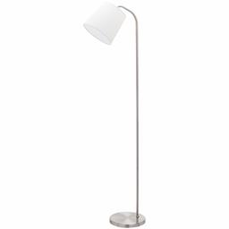 Umi. by Amazon Lampe sur pied, abat-jour en tissu, incurvée, beige, 161,29 cm