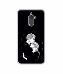 Amazon Brand - Solimo Designer Couples Standing in Rain UV Printed Soft Back Case Mobile Cover for Coolpad Note 5 Lite